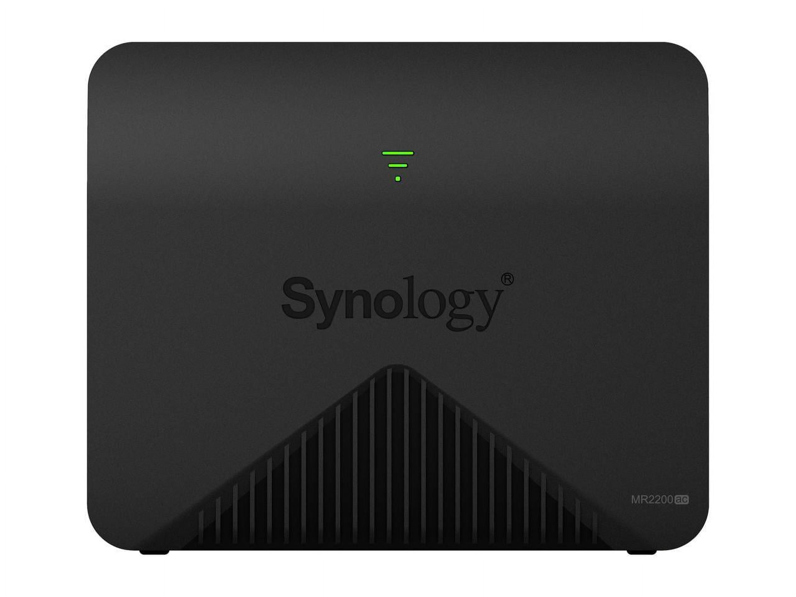 Synology Wireless Tri-Band Mesh Router, Black, Black