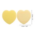 thumbnail image 2 of Unique Bargains 5 Pcs Heart-Shaped Face Makeup Sponge for Travel Light Yellow, 2 of 5