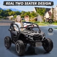thumbnail image 2 of Garvee 24V 2-Seater Kids Ride on Car with Remote Control 4WD Electric Truck, Ride on Toy Off-Road UTV with 4-Wheel Shock Absorber, LED Lights, Music, 2 of 6