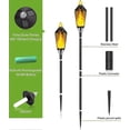thumbnail image 2 of Solar Torch Light Garden Torch Light Solar Torch Outdoor Waterproof Solar Flame Lights Garden Decoration, Yard Paths (2pack), 2 of 5