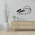 thumbnail image 3 of I Can And I Will Life Motivation Quote Extreme Sport Kiteboarding Kite Surfing Silhouette Vinyl Design Wall Sticker Art Decal Boy Girl Kid Room Pool Area Bedroom Home Decoration Size (18x20 inch), 3 of 3