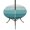 Turquoise, variant on Round Outdoor Tablecloth with Umbrella Hole and Zipper, Blue Ombre Fitted Table Cover with Elastic Edge for 55-60 Inch, Farmhouse Vintage Wooden Striped Waterproof Patio Tablecoths for Picnic