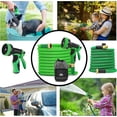 thumbnail image 4 of Expandable Garden Hose with 8 Function Spray Nozzle - Leak Proof Design, Green, 50 ft, 4 of 5