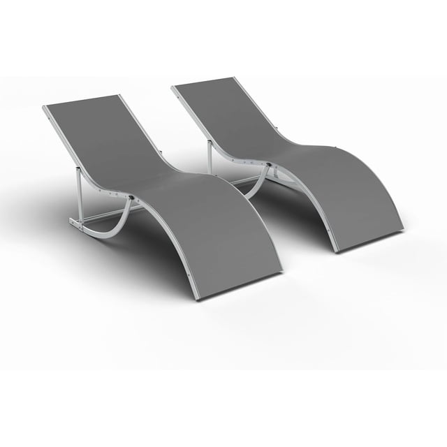 Ultimate relaxation: 2-piece heavy-duty patio chaise lounge set, all-weather sunbeds para poolside, garden & tanning enjoyment
