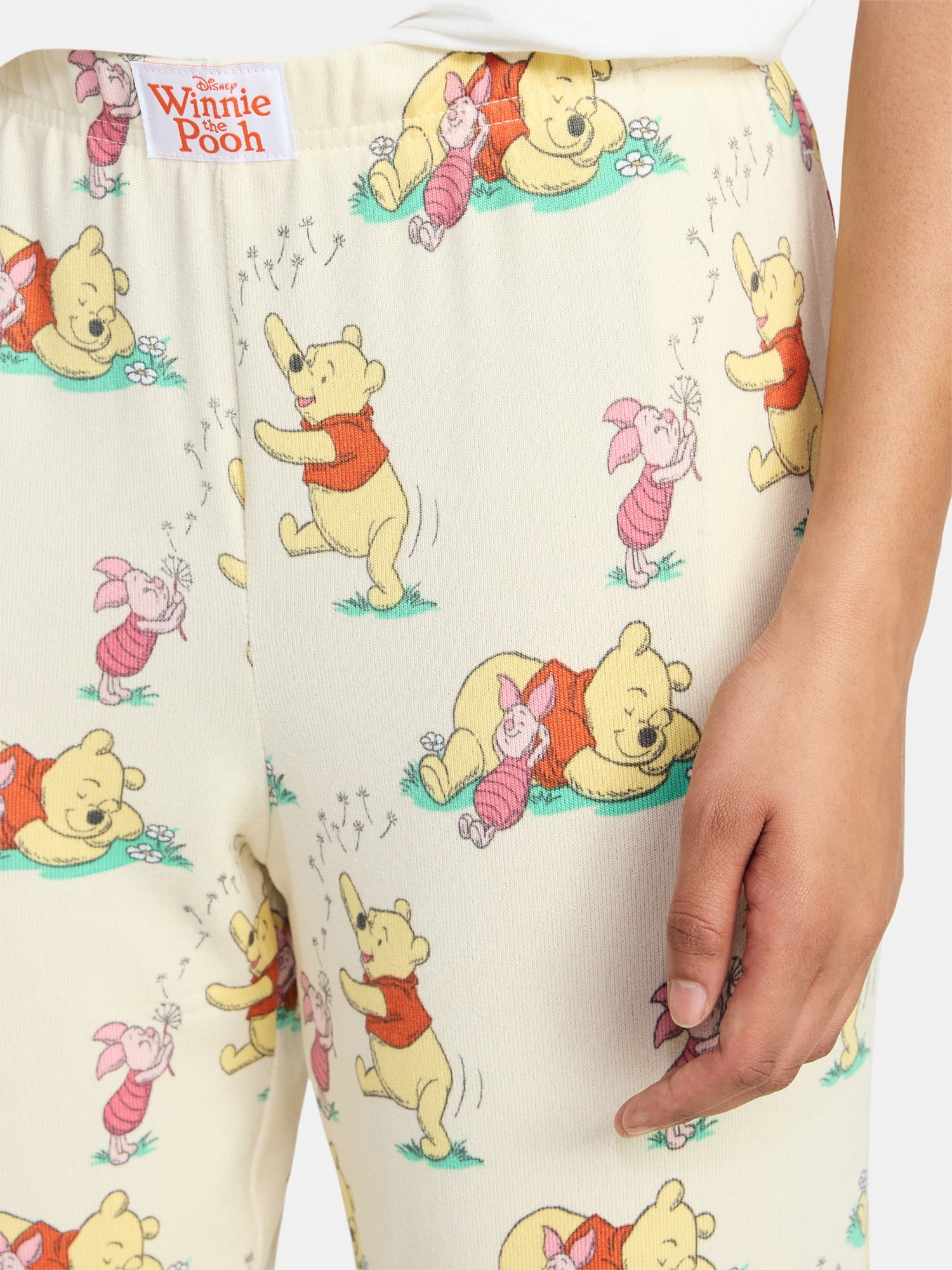 Winnie the Pooh Women's Hacci Knit Wide Leg Sleep Pants, Sizes XS-3X