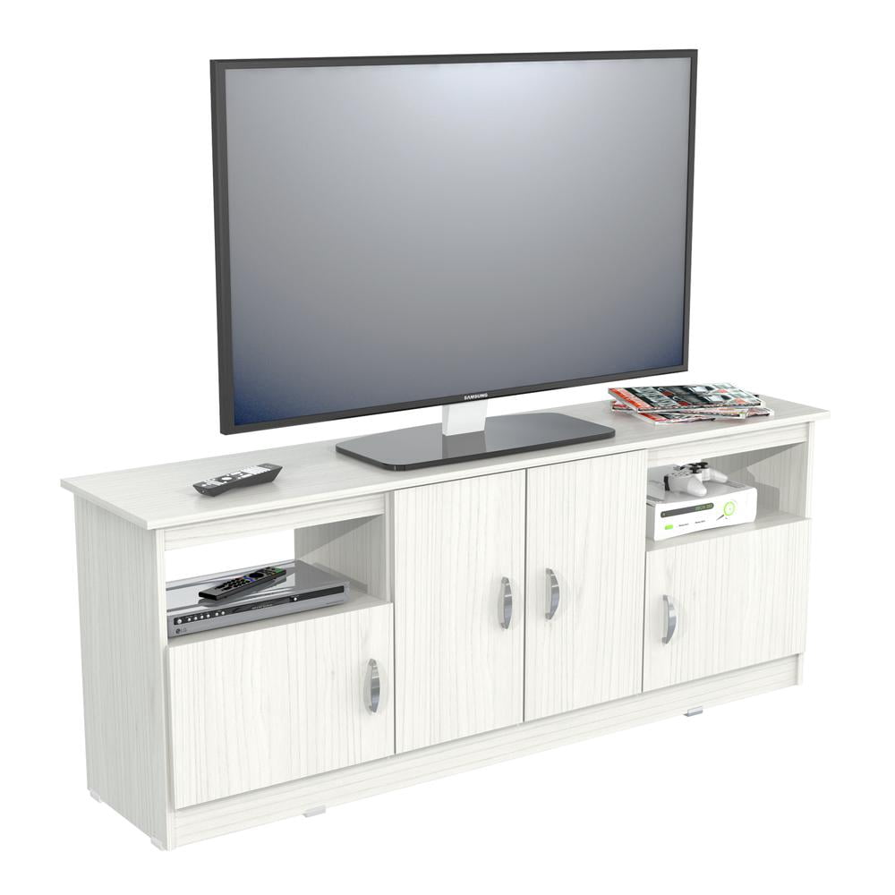 Inval 4-Door TV Stand for TVs up to 60", Washed Oak