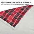 thumbnail image 2 of Sherpa Throws Blanket Plaid Design Super Soft Flannel Micro Mink Fleece Plush Couch Blanket Reversible Bed Throw TV Blan, 2 of 7