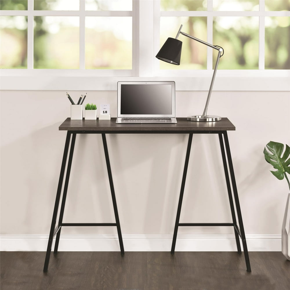 Mainstays Simple Sleek Computer Desk, Medium Brown