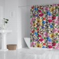 thumbnail image 2 of Pioneer Flower Floral Print Pattern Shower Curtain 72"x84" ,Bathroom Decorative Shower Curtains Set with 12 Hooks,Modern Waterproof Washable Shower Curtain, 2 of 6
