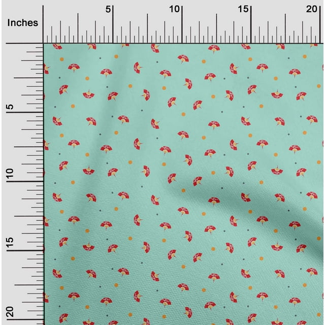 oneOone Coton Tissu Cambré Point et Chinois Main Fan Tissu Imprimé de Mode BTY 56 Pouces de Large
