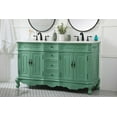 thumbnail image 3 of Elegant Lighting Vf10160dab Danville 60" Free Standing Wide Vanity Double Set - Beige, 3 of 7