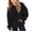 Black, variant on Goodw7 Kids Oversized Pullover Hoodie, Plain Hooded Sweatshirt with Kangaroo Pocket, No Drawstring Long Sleeve Cozy Casual Top for Boys Girls School Daily Wear