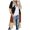Coffee, variant on HCYSFG Womens Color Block Cardigan Sweater Open Front 3/4 Sleeve Longline Design Loose Fit Lightweight Everyday Layering Tops