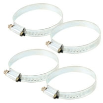 FELTECHELECTR 4Pcs Large Hose Clamps Metal Prevent Gas Loss for Automotive Use 11.8x2.95x0.47in