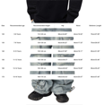 thumbnail image 3 of UACY Boys Baggy Cargo Jeans Elastic High Waist Hip Hop Pants Vintage Wide Leg Ripped Jeans Loose Fit for Teens ﻿ (Light Blue, 13-14 Years), 3 of 8