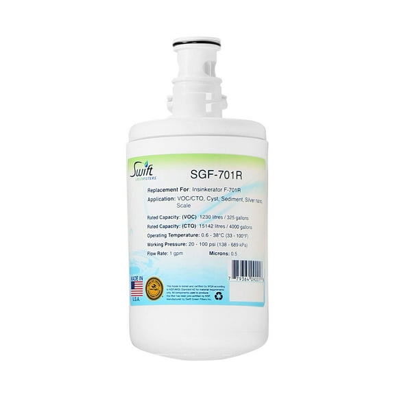 Swift Green Filters SGF-701R Replacement Water Filter for Insinkerator F-701R -1 Pack