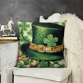 thumbnail image 2 of ST Patricks Day Hat Throw Pillow Covers, Lucky Decorations for Sofa Couch, 2 of 5