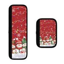 SEANATIVE Snowman Refrigerator Microwave Handle Covers Set of 2 Washable Kitchen Appliances Decor Handle Covers for Dishwasher Oven Cabinets Keep Your Kitchen Appliances Clean Christmas Decor