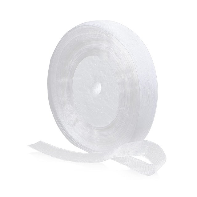 Yuarrent 1 rollo de cinta transparente DIY, portátil, reutilizable, Flexible, tienda de sastre, envoltura de regalo, libro de invitación de boda, cinta Artesanía Blanco Yuarrent HA062711-03
