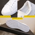 thumbnail image 3 of Chaussures Blanches à Semelles Épaisses pour Femmes Printemps et Automne Mode Tout-Aller Bout Rond Chaussures de Rue, 3 of 5