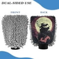 thumbnail image 2 of Qxltty Witches and Black Dragon Car Wash Mitt 2pcs Scratch Free Lint-Free Antistatic Microfiber 7.09×10.24in, 2 of 8