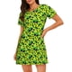 thumbnail image 1 of Disketp Frogs para Camisón Corto de Manga Corta para Mujeres, Camisón Cómodo con Escote Redondo, Bonito y Confortable, 1 of 6