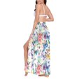 thumbnail image 3 of Women Sarong Wraps Watercolor Butterflies Swimsuit Beach Pareo Bikini Coverups Skirt M, 3 of 7