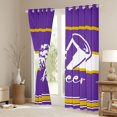 thumbnail image 3 of Homewish Cheer Team Curtains Pack of 2 (42x84 Each) For Teens Boys Girls,Girly Dreamy Dance Curtains Blackout,Geometric Stripes Bedroom Curtains,Lightweight Room Decor, 3 of 6