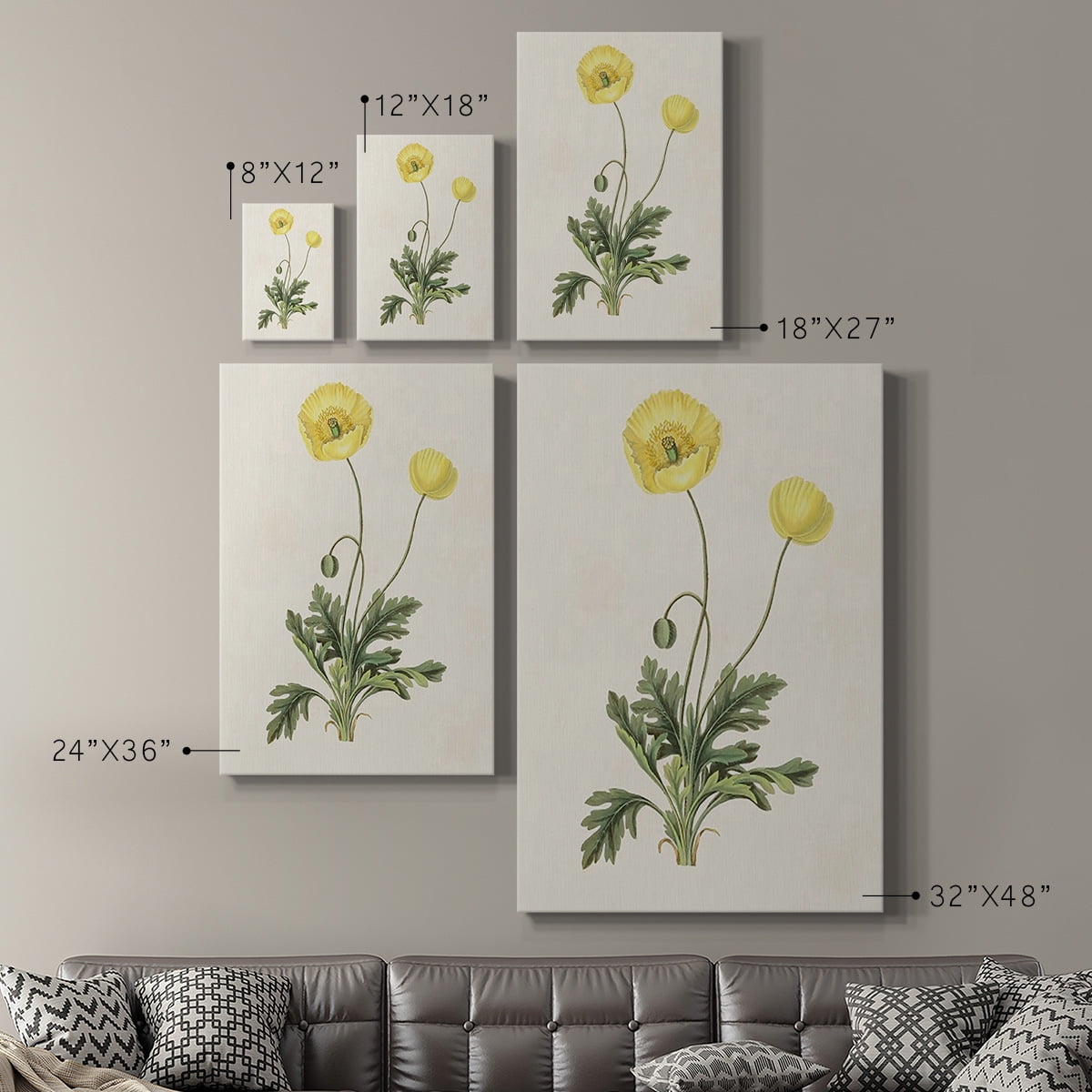 Flowers of the Seasons XII Premium Gallery Wrapped Canvas - Ready to Hang
