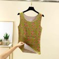 thumbnail image 5 of Cmtiyu Tank Tops for Women, Floral Printing Sleeveless U Neck Camisole with Pockets, Casual Comfort Fit Daily Blouses, M-2XL, 5 of 8