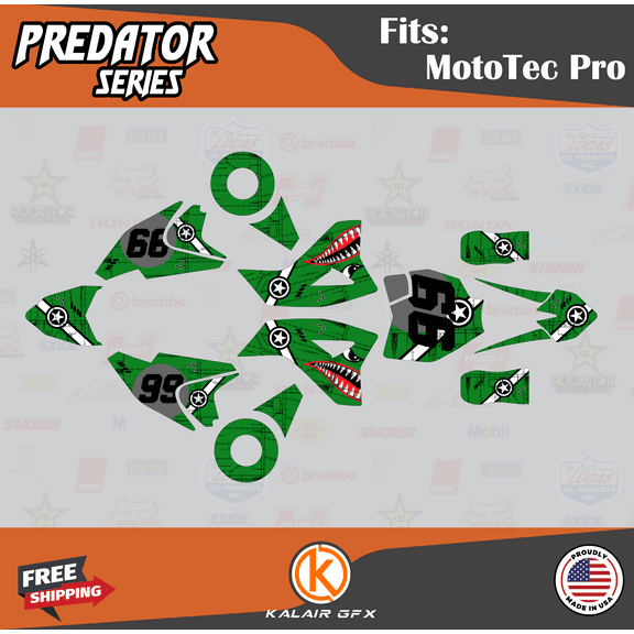 Kalair GFX Graphics Kit for Mototec 48V-PRO (All Years) Predator Series