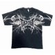 thumbnail image 3 of Camiseta de hip-hop de culturismo informal de calle alta deportiva retro americana con empalme de malla de secado rápido Y2K 99 ropa oliva, 3 of 5