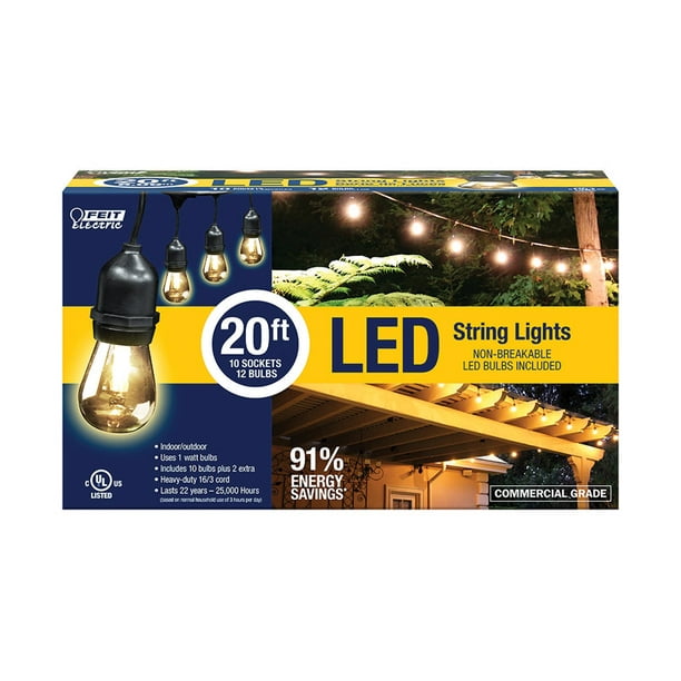 Feit Electric 20 Foot LED String Lights