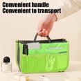thumbnail image 4 of Bolsa Organizadora de Viaje con Doble Cremallera, Bolsillos de Malla Transparente y Diseño Multicompartimento: Bolsa de Almacenamiento Plegable de Poliéster para Cosméticos, Artículos de Aseo, Papele, 4 of 6