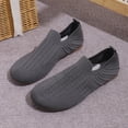 thumbnail image 6 of Willtoo Women's Flats Slip On Go Walk Shoes for Women Comfortable Walking Sneakers Knit Low Wedge Dressy Ballet Shoes, 6 of 7