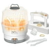 HEYVALUE Bottle Sterilizer,Baby Bottle Steam Sterilizer with Timer for Baby Bottles, Pacifiers, Pump Part,Toys White