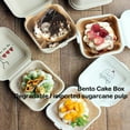 thumbnail image 2 of Disposable Food Containers with Lids Todays Deals, Disposable Bento Baking Cake Environmental Protection Snack Boxes 10 Pieces ,My Orders Placed, 2 of 9