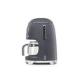 thumbnail image 2 of Cafetera Smeg, estilo retro de los años 50, jarra de cristal para 10 tazas, color gris, 2 of 5