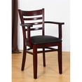 thumbnail image 2 of Ladderback Arm Chair in Dark Mahogany, 2 of 2