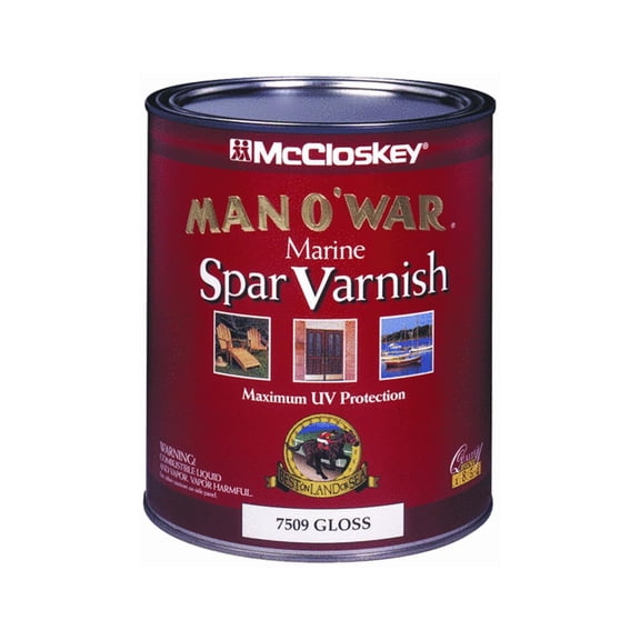 McCloskey Man O' War Gloss Clear Marine Spar Varnish 1 qt.