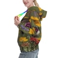 thumbnail image 2 of Lsque Humming Bird Pattern Casual Women's Hoodie,Hooded Sweatshirt with Kangaroo Pocket,Pullover Hoodie with Eye-catching Drawstrings-XX-Large, 2 of 7