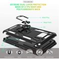 thumbnail image 4 of Compatible for Samsung Galaxy S8 Case with HD Screen Protector, Military-Grade Shockproof Protective Phone Case with Magnetic Kickstand Ring for Samsung S8 Black, 4 of 15