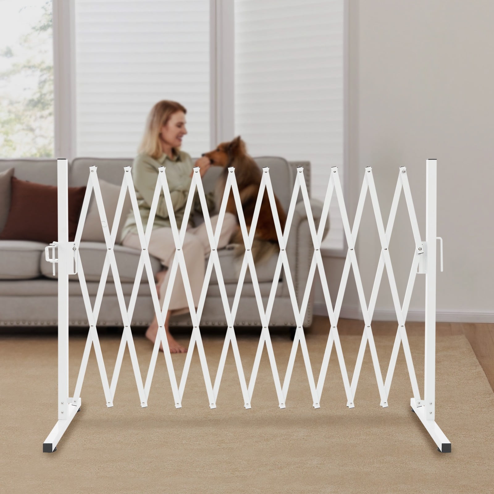 DENEST Safety Barrier Gate, Portable Safety Barrier, Expandable Barrier Gate