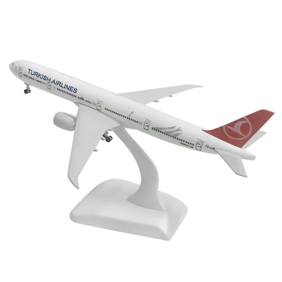 Collectible Turkey B777 Airplane Model Retro and Elegant Gift for Aviation Enthusiasts, 20CM Length
