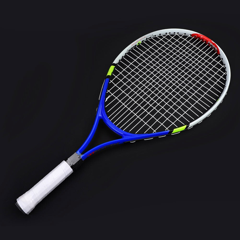 BIMZUC Junior Tennis Racquet Durable AirLite Alloy Racket for Kids Training Practice, Blue (24.4 inches / 62 cm)