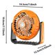 thumbnail image 2 of Ventilador Para Acampada Al Aire Libre. Se Puede Colgar En La Tienda De Campaña. Ventilador Pequeño. Gran Capacidad. Velocidad Infinitamente Ajustable. Ventilador Con Iluminación., 2 of 7