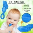 thumbnail image 5 of Brilliant Babys 1st Toothbrush Teether, Chewable Silicone, No-BPA First Brush for Babies and Toddlers, Blue, 1 Count, 5 of 11