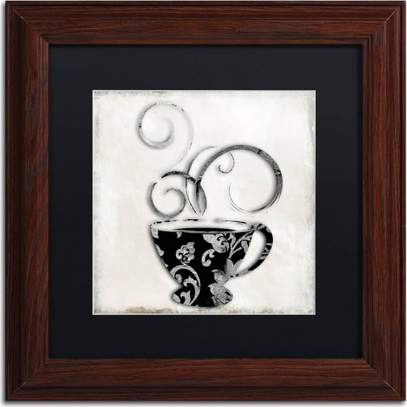 Trademark Fine Art "Silver Brewed 2" Canvas Art by Color Bakery, Black Matte, Wood Frame