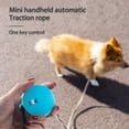 thumbnail image 6 of Retractable Dog Leash for Small and Medium Dogs up to 22lbs with 6.56ft Strong Nylon Tape, Hands Free, Portable and Lightweight Leash with Wrist Strap, One-Hand Brake White Square, 6 of 8