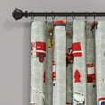 thumbnail image 4 of Make A Wish Fire Truck Window Curtain Panels, 84-inches in L, Set of 2, 4 of 6